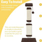 AGYM Cat Scratching Post, 32 Inch Cat Scratch Post for Cats and Kittens, Protect Your Furniture and Exercise Cats, Nature Sisal Modern Cat Scratcher for Indoor Cats, Brown