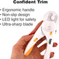 Cat Nail Clipper & Small Dog Nail Clippers with LED Light - Illuminates Nails & Bloodline for Safe, Easy Trimming - Extra Sharp, Avoid Over-Cutting - Essential Cat Supplies, White
