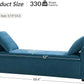 HULALA HOME Modern Storage Bench with Throw Pillows, 59.4" Extra Long Bedroom Ottoman Bench for End of Bed, Comfy Upholstered Footstool for Entryway Dining Room Living Room, Teal