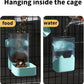 PODOO Rabbit Food Water Dispenser, 24oz No Drip Bunny Water Feeder, 34oz Large Hanging Automatic Pet Food Dispenser, Hanging Outside or Inside The Cage for Small Animals (Food+Water)