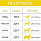 Dog tie Out Cable, 10/20/25/30/50/70/100 feet, Suitable for Dogs up to 350 pounds, Dog Cable with Swivel Buckle, Lightweight, Non-Winding, for Outdoor Camping, Yard Dog Cable (Yellow, 100FT)