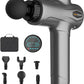 YANRAN Deep Tissue Massage Gun Portable, Percussion Massage Gun with 7 Levels & 6 Massage Heads, Electric Massager for Muscles Pain Relief, Gifts for Men Women Athletes for Sports and Relaxation