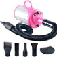 SHELANDY Groomer Partner Pet Hair Force Dryer Dog Grooming Blower with Heater (Pink)