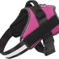 Bolux Dog Harness, No-Pull Reflective Dog Vest, Breathable Adjustable Pet Harness with Handle for Outdoor Walking - No More Pulling, Tugging or Choking (Rose red, M)