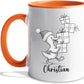 Duck Lover White Ceramic Mug Gift For Girlfriend/Boyfriend/Besties/Sibling, Personalized Duck Accent Coffee Cup, Customized Ducks Coffee Mug With Name, Cute Animal Lover White Travel Mug 11 15 Oz