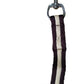Soft Padded Lunge Line Rein Lead for Horses 27ft Looped Handle Swivel Clip (Brown/Beige)
