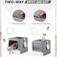 Enclosed Cat Litter Box, Large Litter Box for Big Cats, Covered Kitty Litter Boxes with Lid, Top Entry Cat Box Enclosure with Scoop, Odor Control, Easy to Clean(Grey)