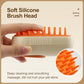 Cat Steam Brush, 3 in 1 Cat Steamy Brush, Silicone Massage Grooming Comb, Pet Hair Cleaning Misting Comb for Kittens(Avocado White)