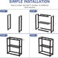 10-20 Gallon Fish Tank Stand with Storage Shelf, Aquarium Stand Measuring 24.8" W x 9.5" D x 30.1" H with Hooks,Heavy Duty Metal Turtle Reptile Tank Stand, Easy Assemble