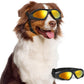 Dog Goggles Large Breed, UV Protection Dog Sunglasses with Sponge Pad and Adjustable Strap, Windproof Dustproof Anti-Fog Eye Protection Glasses for Outdoor Driving Riding, Black
