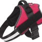 Bolux Dog Harness, No-Pull Reflective Dog Vest, Breathable Adjustable Pet Harness with Handle for Outdoor Walking - No More Pulling, Tugging or Choking (Red, S)