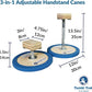 Tumbl Trak 3 in 1 Adjustable Handstand Canes – High Canes, Low Canes & Yoga Blocks – Gymnastics, Acrobatics, & Contortionist Equipment for Skill Development