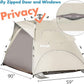 Beach Tent Pop Up Beach Sun Shade Tent with UPF 50+ UV Protection, Removable Floor Zippered Privacy & Ventilation Sun Shelter Family 3 to 4 Person