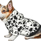 Cute Dalmatian Dog Costume, Animal Dalmatian Print Hoodies Puppy Winter Clothes Sweatshirt for Halloween Cosplay Autumn Wear Dog Winter Hoodies with Pocket for Small Medium Dogs S