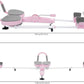 Leg Stretcher Split Machine for Flexibility, Max 330lbs Heavy Duty Split Trainer Equipment, Max. 180° Opening Leg Stretching Tool for Ballet, Cheerleading, Gymnastics (Pink)