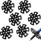 6 pcs Removable Mud Ski Basket Trekking Pole Snowflake Basket,Removable Mud Ski Basket Replacement Accessory for Hiking Poles