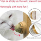 Oncpcare 4 Pack Catnip Balls, Natural Mint Leaf Catnip Ball for Cats Wall Cat Nip Cat Treats Magic Toy for Kitten Kitty Playing Chewing
