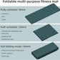 Foldable Yoga Mat Extra Thick 0.32 Inches Eco-Friendly POE Material, Non-Slip Design Fitness Mats, Multi-Purpose Workout Mats For Studio or Home Use (70 x 24 x 0.32 inches）