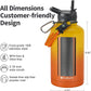 64 oz Insulated Water Bottle with Straw (Cold for 48 Hrs), Half Gallon Stainless Steel Triple Wall Vacuum Sports Water Jug, Leakproof Hydro Cup Flask with Straw Spout Lids & DIY Stickers