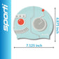 Sporti Silicone Swim Cap for Kids, Unisex Youth Swimming Cap, Protection Bathing Caps for Your Children, Aged 2-10