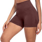 CHRLEISURE Women's 4 Packs Workout Gym Shorts, High Waisted Butt Lifting Scrunch Butt Seamless Booty Shorts