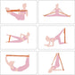 Yoga Strap for Stretching - 8 Loops Stretching Strap - Essential Yoga Accessories for Flexibility and Enhanced Stretching - Ideal Stretch Strap in Yoga and Pilates