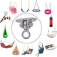 Stainless Steel Heavy Duty Swing Hanger 180°+360° Ceiling Swing Mount Free Swivel Swing Hook Swing Hardware Kit for Yoga Swing Hammock Chair Porch Swing Sets Heavy Punching Bag 1500 LB Capacity