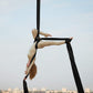 Aerial Silks Yoga Swing Set - 9/11 Yards Aerial Yoga Hammock Kit Anti-Gravity Flying for Fitness, Low/Non Stretch Nylon Tricot Fabric Hardware Included for Dance