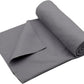 Eunzel Hot Yoga Towel Non Slip Yoga Mat Towel Non-Slip Sweat Absorbent Microfiber Towel for Hot Yoga, Pilates and Workout 72" x 26.5", Dark Grey