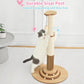 Made4Pets Cat Scratching Post Premium Sisal Cat Scratcher Kitten Toys for Indoor Kittens 33.6" Tall Cat Tower Scratch Post Cat Tree Wooden Interactive Ball Track Cat Toy with Hanging Ball, Beige