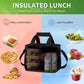 iknoe Large Foldable Cooler Bag, 8.5L Insulated Lunch Bag, Leakproof Lunch Cooler Tote with Multi-Bag Design Suitable for Beach, Picnic and Office Use, Black 15-Can