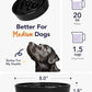 LE TAUCI Dog Bowls Slow Feeder Ceramic, 1.5 Cups Slow Feeding Dog Bowl Small Medium Breed, Puppy Bowl for Fast Eaters,Skull Black