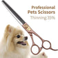 Fenice Peak Professional Thinning Scissors for Dog Cat 7/7.5'' Pet Grooming Scissors 440C Stainless Steel Thinning Shears for Dogs 50/56 Teeth