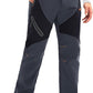 MAGCOMSEN Men's Snow Ski Pants Fleece Lined Water Resistant Winter Pants with 4 Zip Pockets for Snowboard Hiking Outdoor