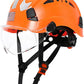AOLAMEGS Construction Safety Hard Hat - ANSI Z89.1 Type Ι OSHA Approved Safety Helmets with Chin Straps Lightweight Reflective Vented ABS Hard Hats For Men Women Industrial Workwear 6-point Suspension