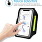 Running Armband with Earphone Bag Cell Phone Armband for iPhone 16 15 Pro 14 Plus 13 11 XR XS, Galaxy S24/S10 Water Resistant Sports Phone Holder Case & Zipper Slot Car Key Holder for 6.7 inch Phone