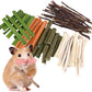 400g 5 Guinea Pig Toys Apple Sticks, Tissimo Grass Sticks, Sweet Bamboo, Papaya Stems, Carrot Sticks Pertain Chinchilla Squirrel Gerbil Hamster Squirrel Guinea Pigs