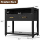40-50 Gallon Aquarium Stand with Stable Metal Frame & Power Outlet, Heavy-Duty Fish Tank Stand with Waterproof Mat, 800LBS Capacity Storage Cabinet, Suitable for Turtle Tank, Reptile Terrarium, Black