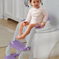 Potty Training Seat with Step Stool Ladder, Potty Training Toilet Seat with Soft Seat Splash Guard, Adjustable Height, 2 in 1 Potty Seats for Toddlers Kids Boys Girls