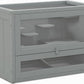 PawHut 2-Level Hamster Cage Mice and Rat House, Small Animal Habitat for Guinea Pigs, Chinchillas with Openable Top, Front Door, Shelf and Ladder, Gray