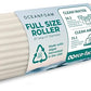 Oceanfoam Tidal Roller - Natural - Muscle Massage Foam Roller for Back Pain & Stretching - Firm and Ergonomic Wide Wave Textured - Yoga, Athletics, & Wellness - Full Size, 20" x 5"