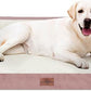 Comfort Expression Waterproof Orthopedic Dog Beds Jumbo Breed, Extra Large Dog Beds, PV Washable Pet Sofa Couch with Removable Cover & Non-Slip Bottom(Pink)
