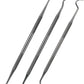 Hotop 3 Pieces Dog Dental Tooth Scaler and Scraper Stainless Double Headed Tarter Removing Tool Scraper Pet Teeth Cleaning Tools for Dog and Cat