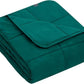 yescool Weighted Blanket (10 lbs, 41" x 60", Dark Green) Cooling Heavy Blanket for Sleeping Perfect for 90-110 lbs, Breathable Blanket with Premium Glass Bead, Machine Washable