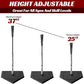 Portable Baseball Batting Tee, Height Adjustable from 25-37 inch Hitting Tee for Baseball and Softball,Premium Baseball Tee with Rubber Top,Alumium Pole,Metal Base for Kids/Youths/Adults
