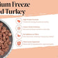 Freeze Dried Raw Dog Food - Premium Turkey and Salmon Flavor with High Protein and Grain Free Dog Food for All Breeds and Picky Eaters - Versatile as Meal Topper, Snack, and Treats, 14 Oz