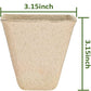 126 Packs Square Peat Pots, 3.15 Inch Seed Starting Pots with Drainage Holes Square Nursery Pot,Biodegradable Eco-Friendly Round Plant Seed Starter Peat Germination Seedling Trays