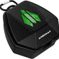 ARGOMAX Sports Lip Guard Case with Clip, Specializing Storage of Mouthguards with Lip Protection. Compatible with Various Brands of Football Lip Guard, Black+Green.
