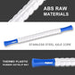 Muscle Roller Stick for Athletes - Deep Tissue Fascia Blaster & Roller Massager for Myofascial Pain Relief - Handheld Physical Therapy & Recovery Tool(Blue White-24 inch)