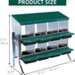 Chicken Nesting Box, 8 Hole 2 Layer Hen Nesting Box with Legs, Roll Away Eggs Laying Boxes,Cleanable Pull Out Hen Roosting Boxes